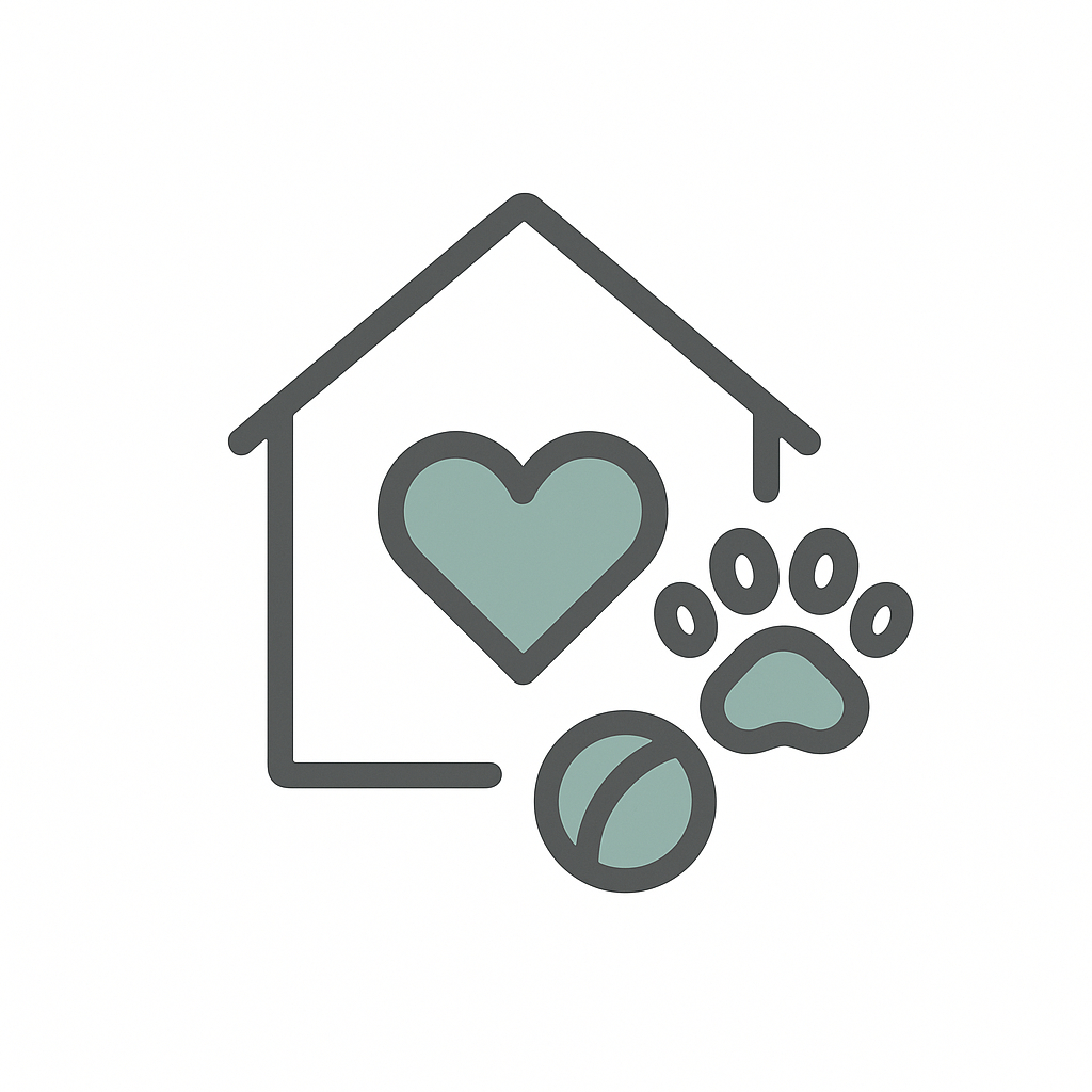 Et hus med en pote og en ball