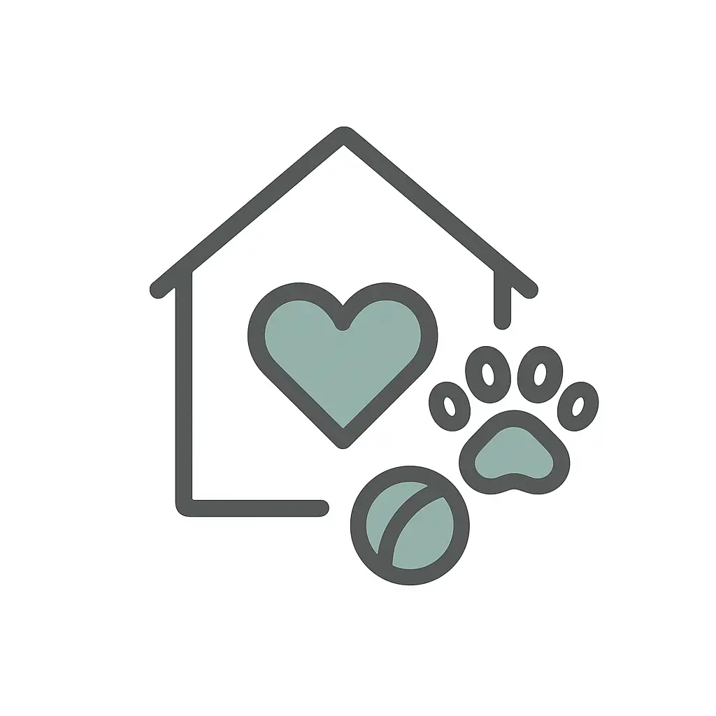 Et hus med en pote og en ball