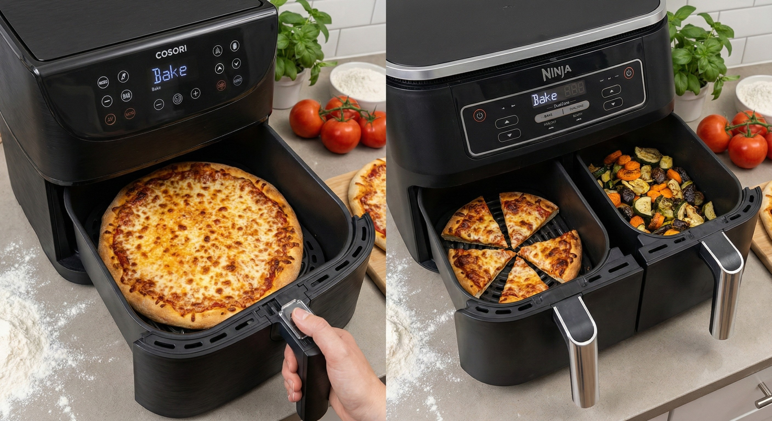 Mat laget i cosori dual blaze og i ninja foodi af400