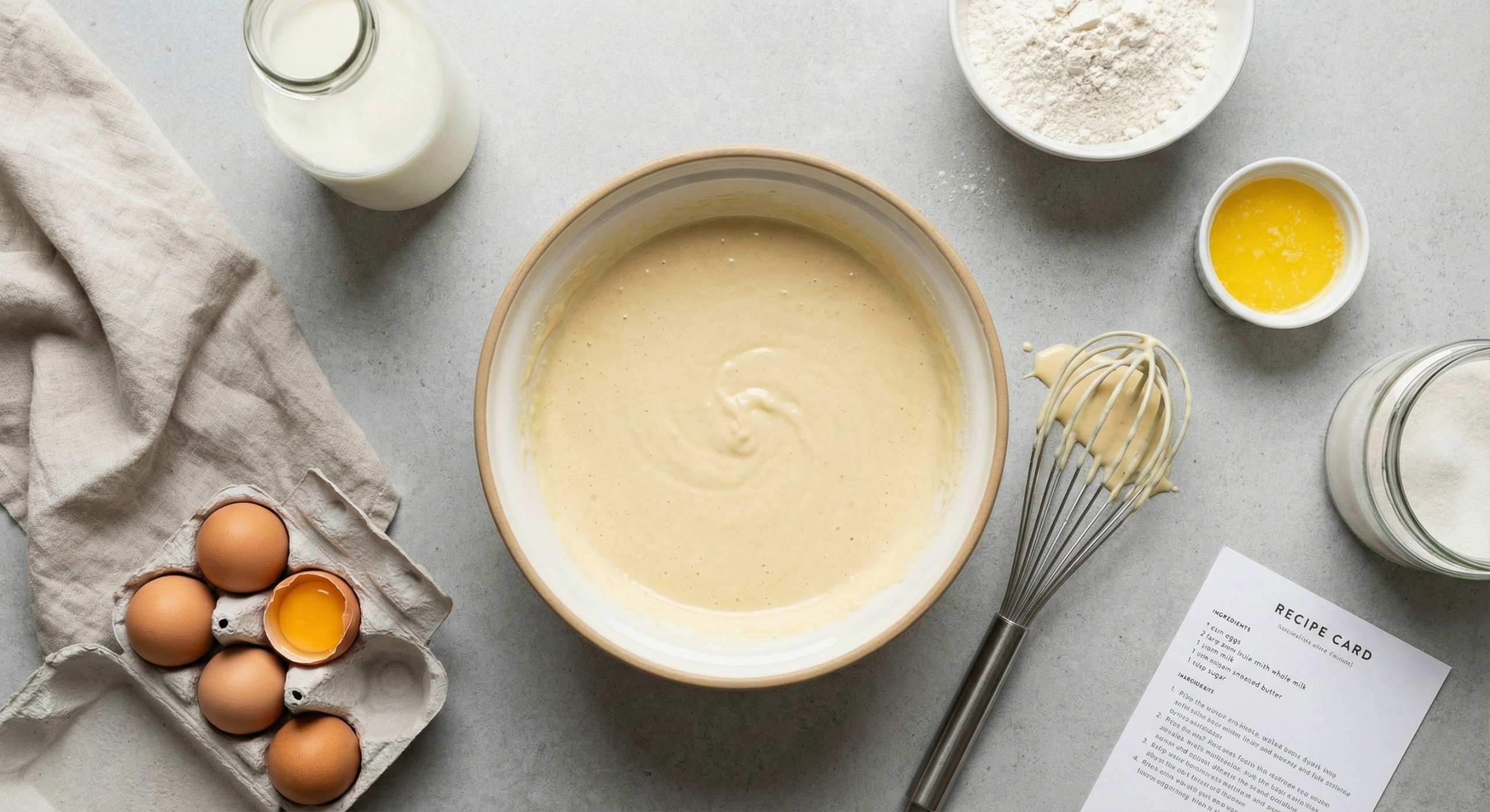 Vaffelrøre på et bord