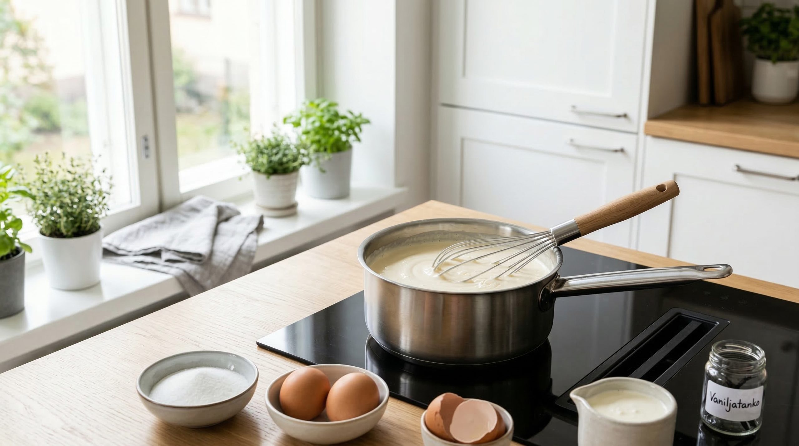 Iskrem laget i kjele