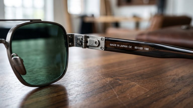 Nærbilde av et par moderne solbriller