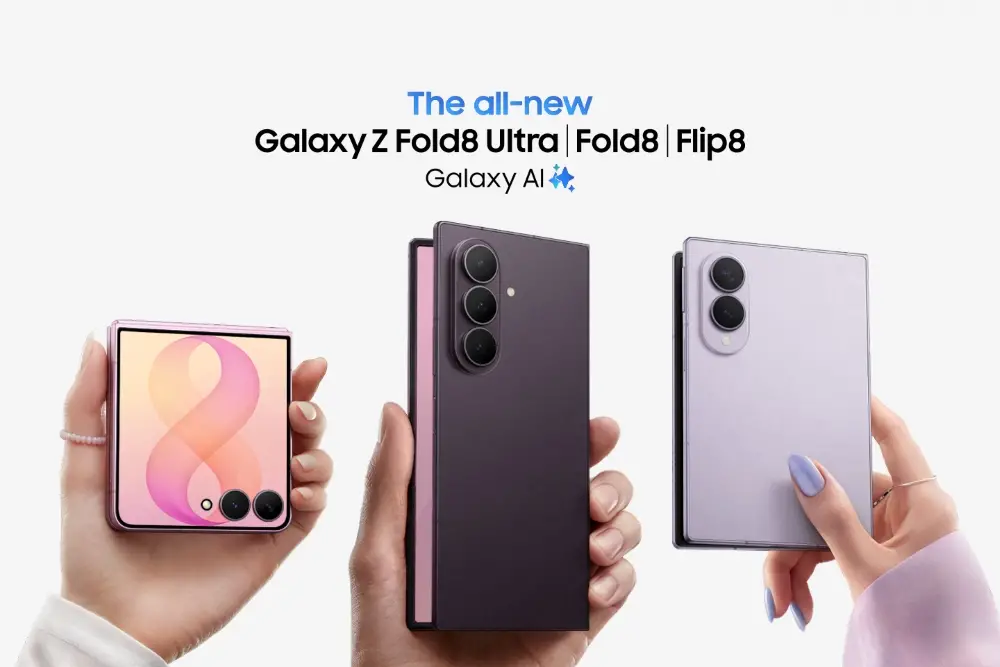 Samsung lanserer Galaxy Z Fold8, Fold8 Ultra og Flip8